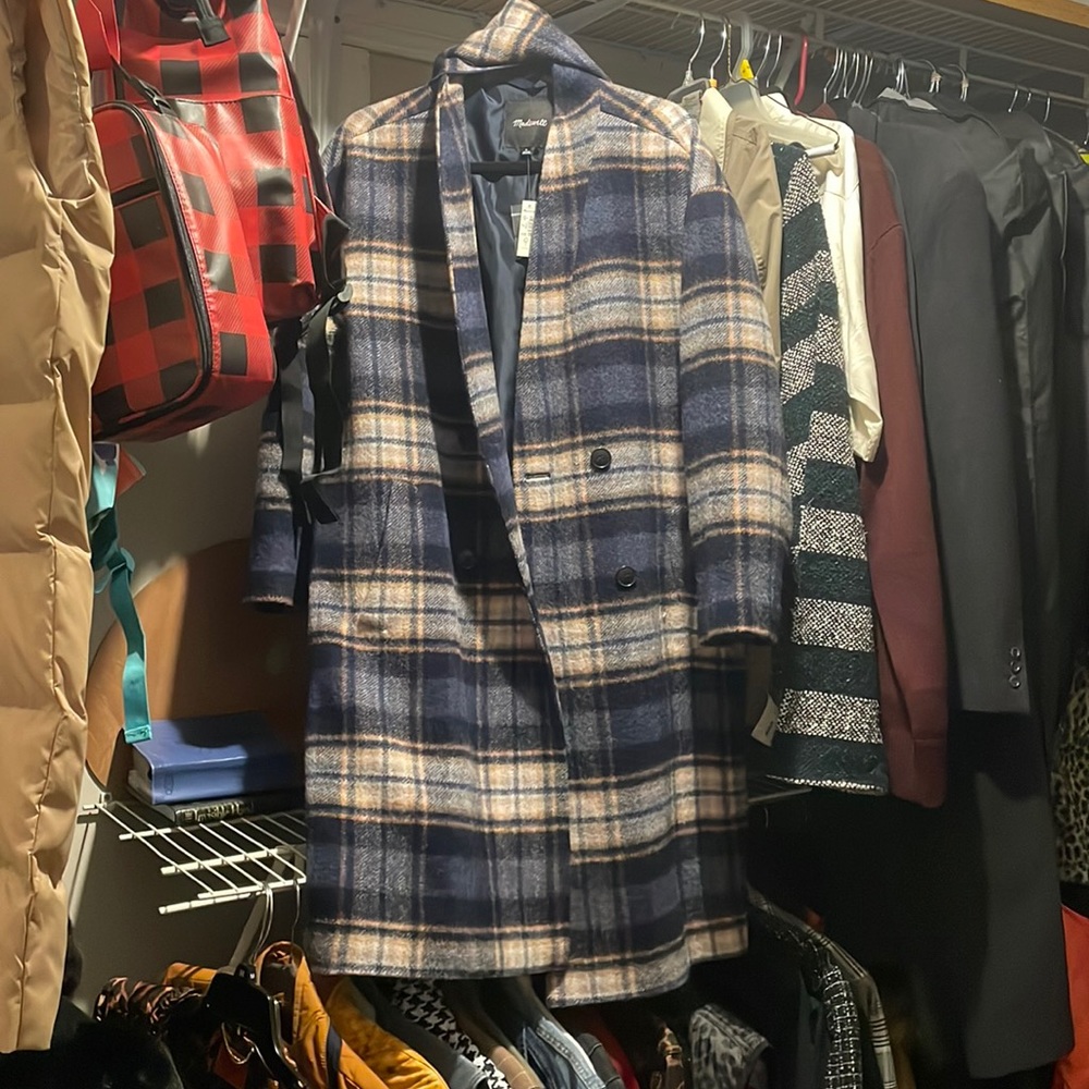 PLAID MADEWELL COAT